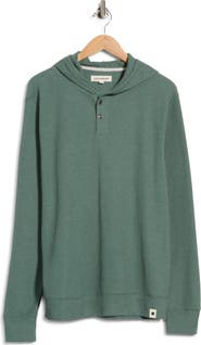Lucky Brand Waffle Knit Jersey Hoodie