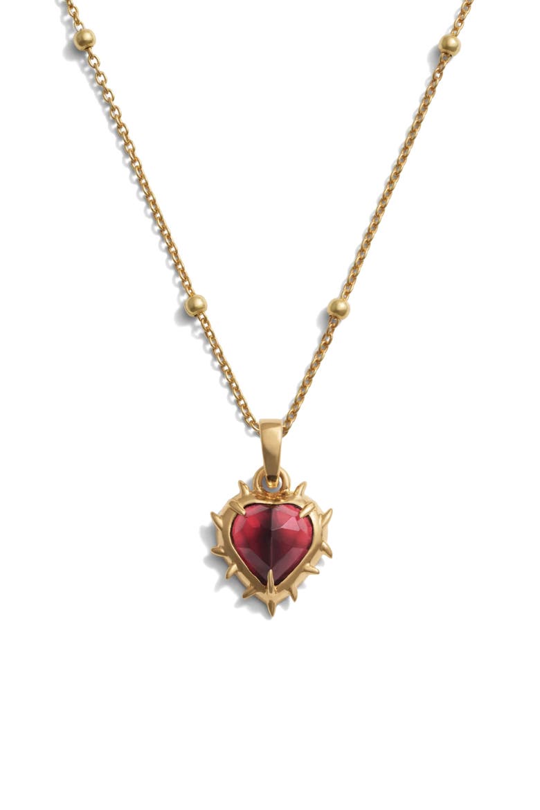 Heart of Thorns Pendant Necklace, Main, color, 14K GOLD VERMEIL