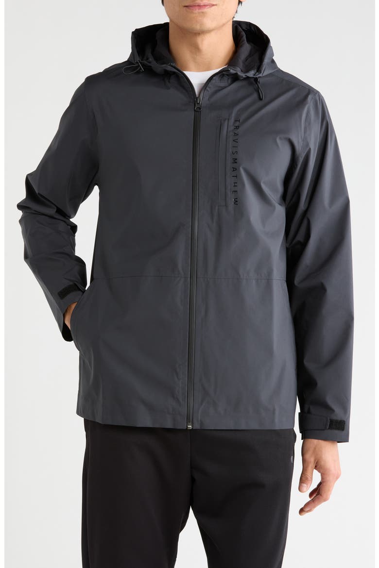 Shore Side Hooded Jacket, Main, color, BLACK