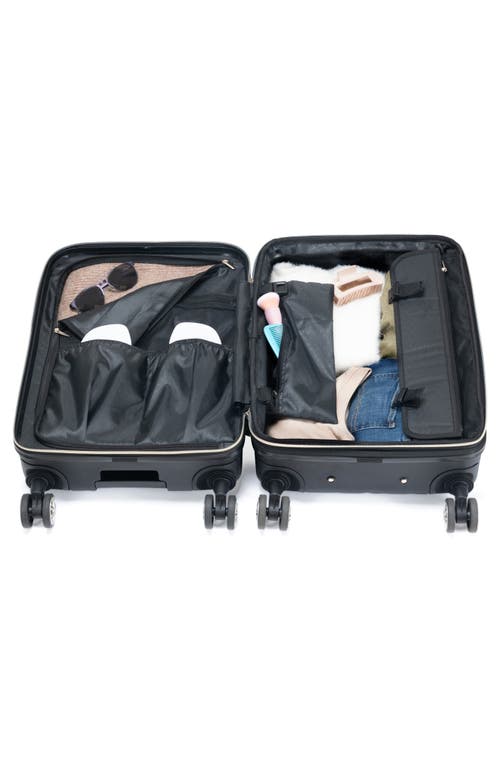 Kenneth Cole Madison Sophie 2-piece Hardside Carry-on Luggage & Backpack Set In Black