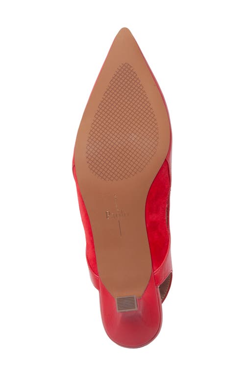 Linea Paolo Corley Pointed Toe Slingback Pump In Red