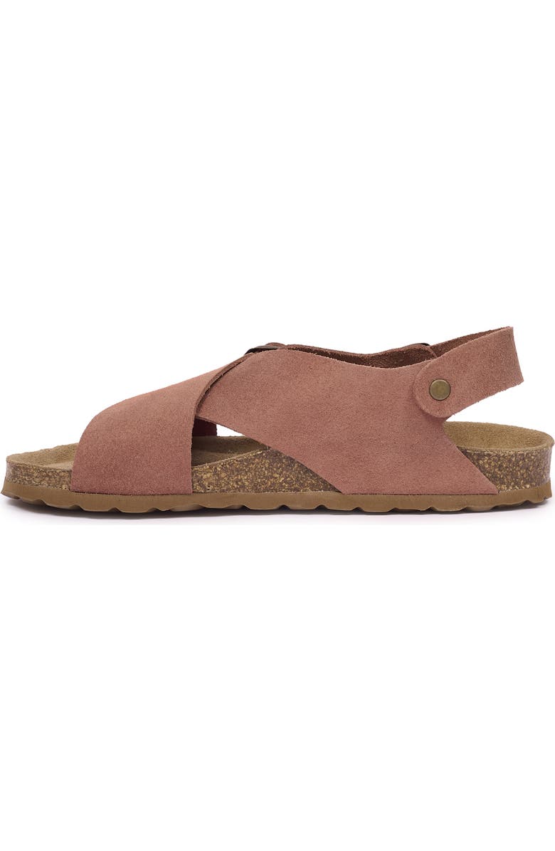 Celtic & Co. Crossover Buckle Sandal, Alternate, color, Terracotta