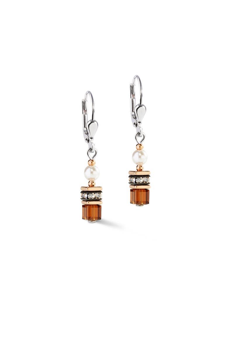 Sparkling Princess Earrings, Main, color, Mocha Mousse
