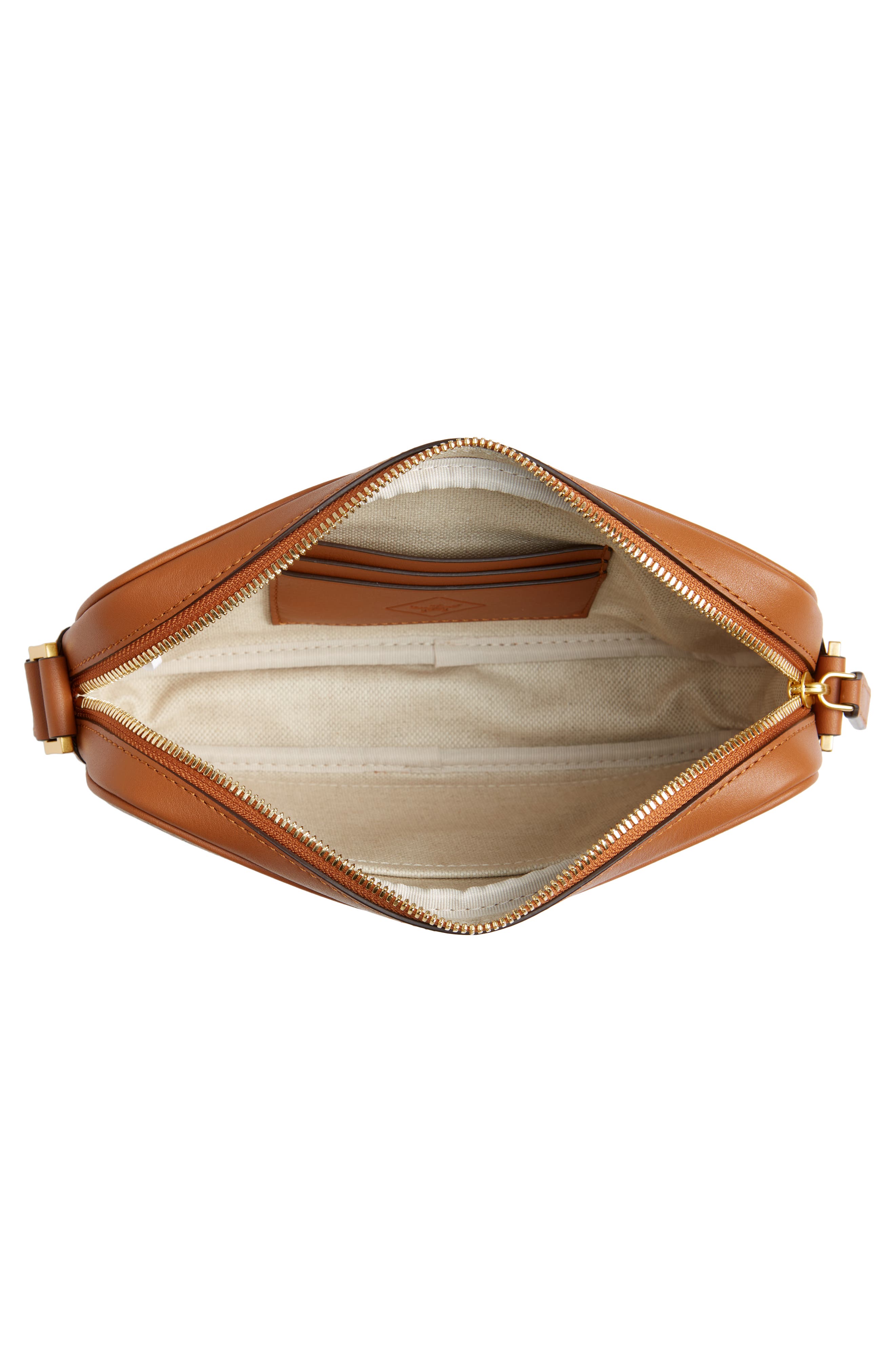 Small Himmel Lauretos Coated Canvas Crossbody Bag, Alternate, color, COGNAC
