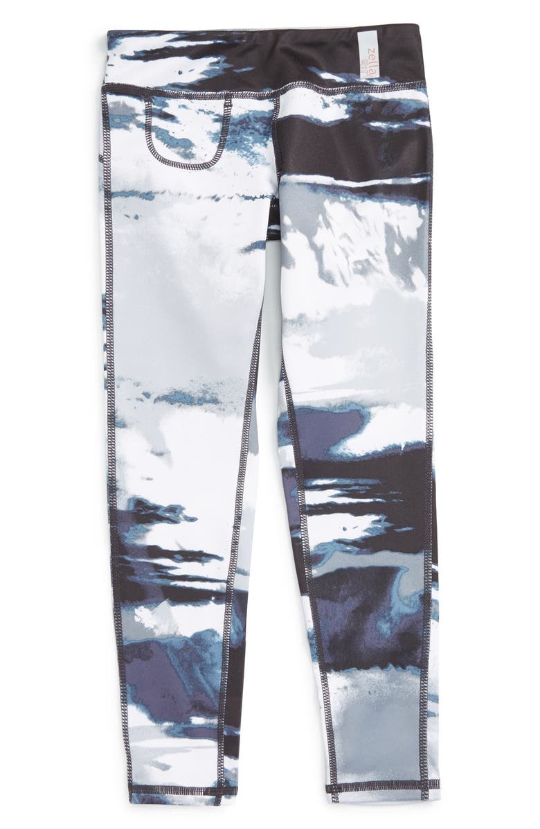 Zella Girl 'Freedom' Print Leggings, Main, color,