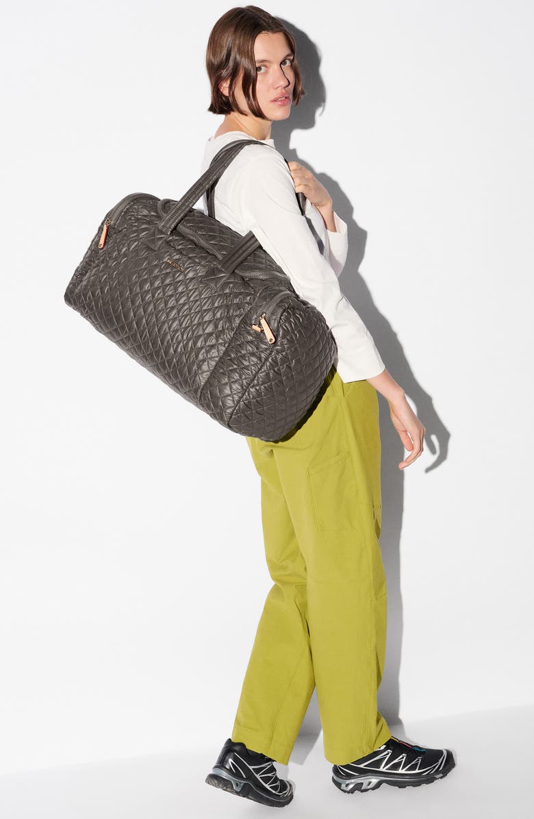 MZ Wallace Metro Team III Quilted Nylon Duffle Bag, Alternate, color, Magnet