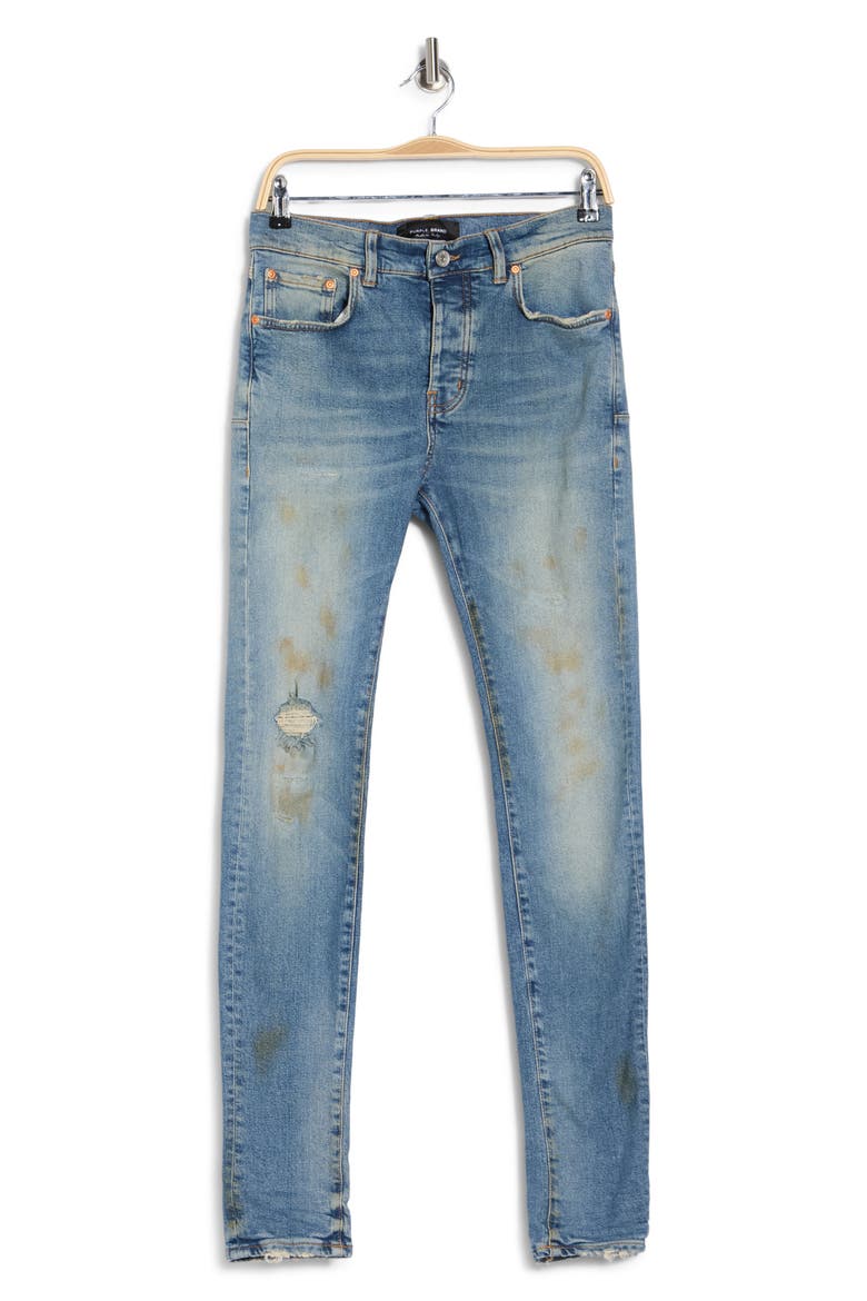 Painter Skinny Jeans, Alternate, color, FADED LIGHT INDIGO