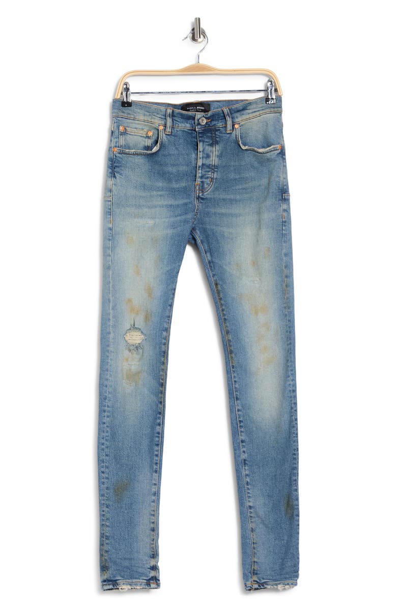 PURPLE BRAND Painter Skinny Jeans, Main, color, Faded Light Indigo