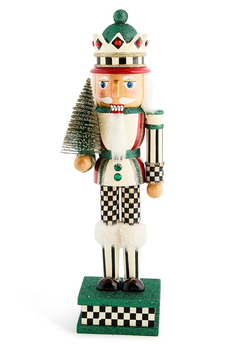 MACKENZIE CHILDS Sisal Tree Nutcracker, Main, color, Green