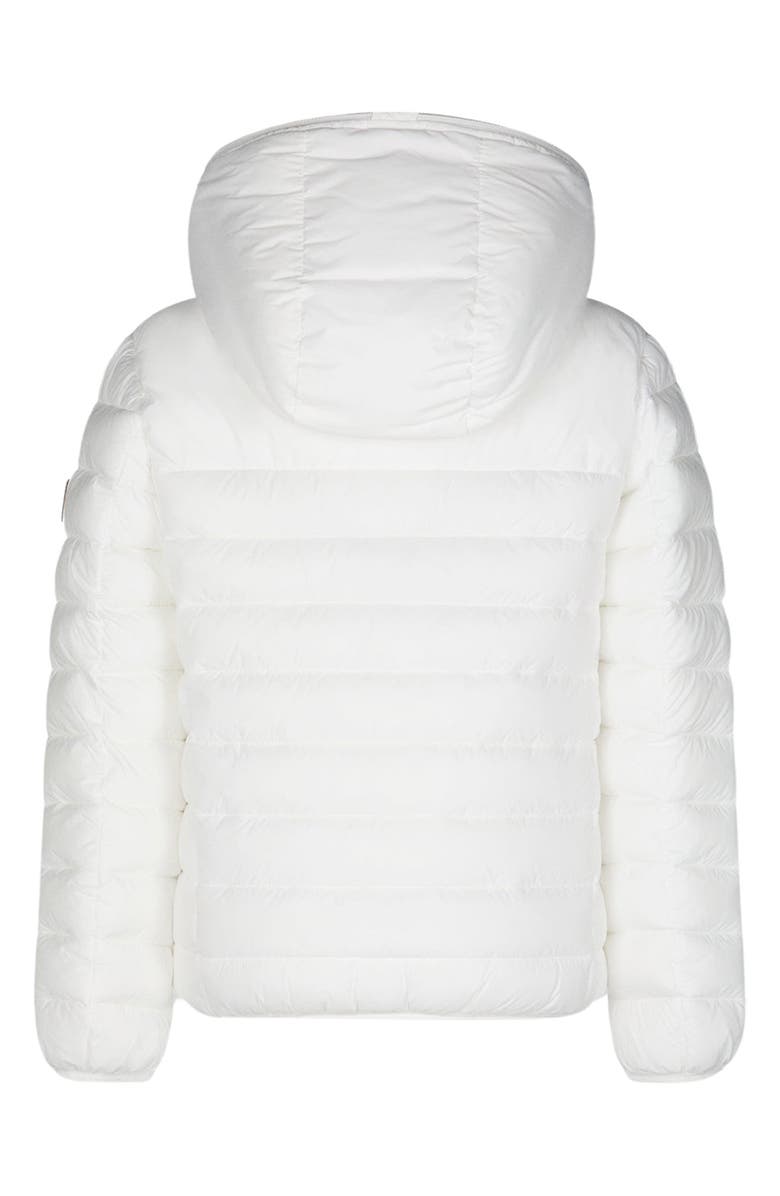 Save The Duck Rob Hooded Puffer Coat, Alternate, color, Off White
