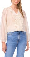 Vince Camuto Ruffle Front Top