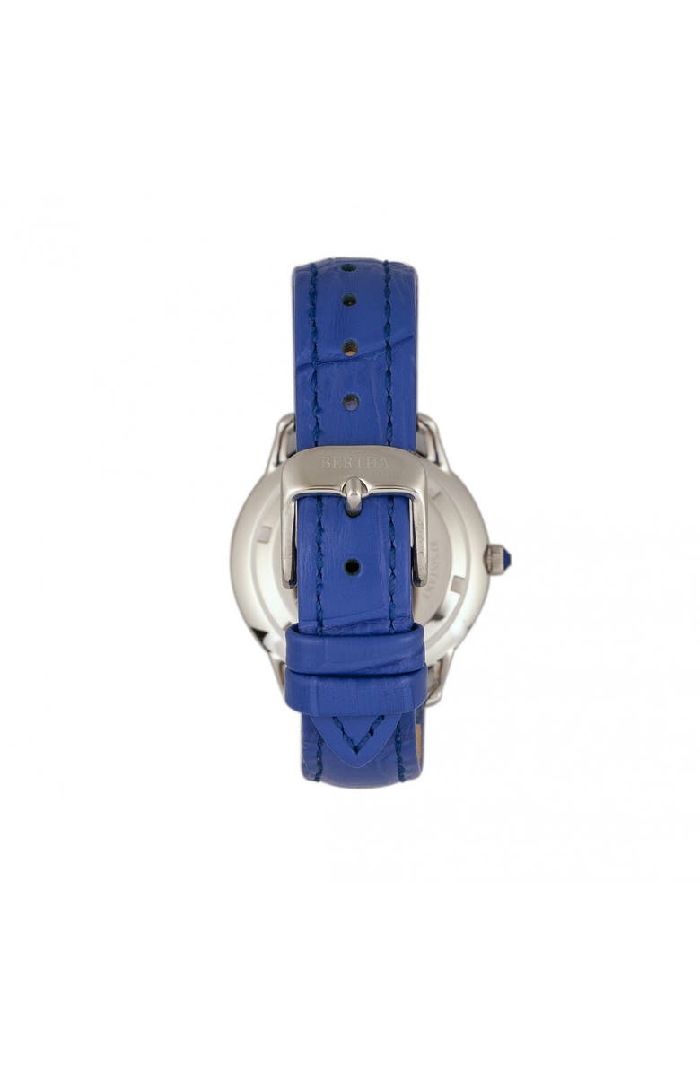 BERTHA Abby Swiss Leather-Band Watch, Alternate, color,