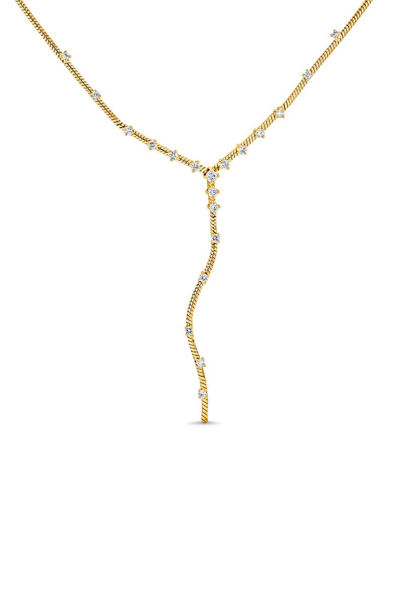 18K Gold Solstice Diamond Y-Necklace (Online Trunk Show), Alternate, color, YELLOW