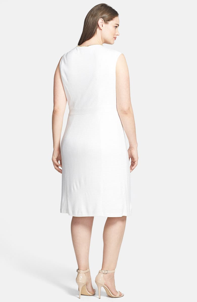 ABS by Allen Schwartz Zip Detail Sheath Dress, Alternate, color, 