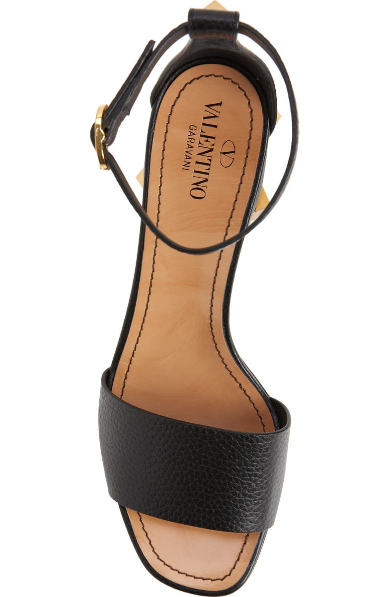 Valentino Garavani Roman Stud Block Heel Sandal, Alternate, color,