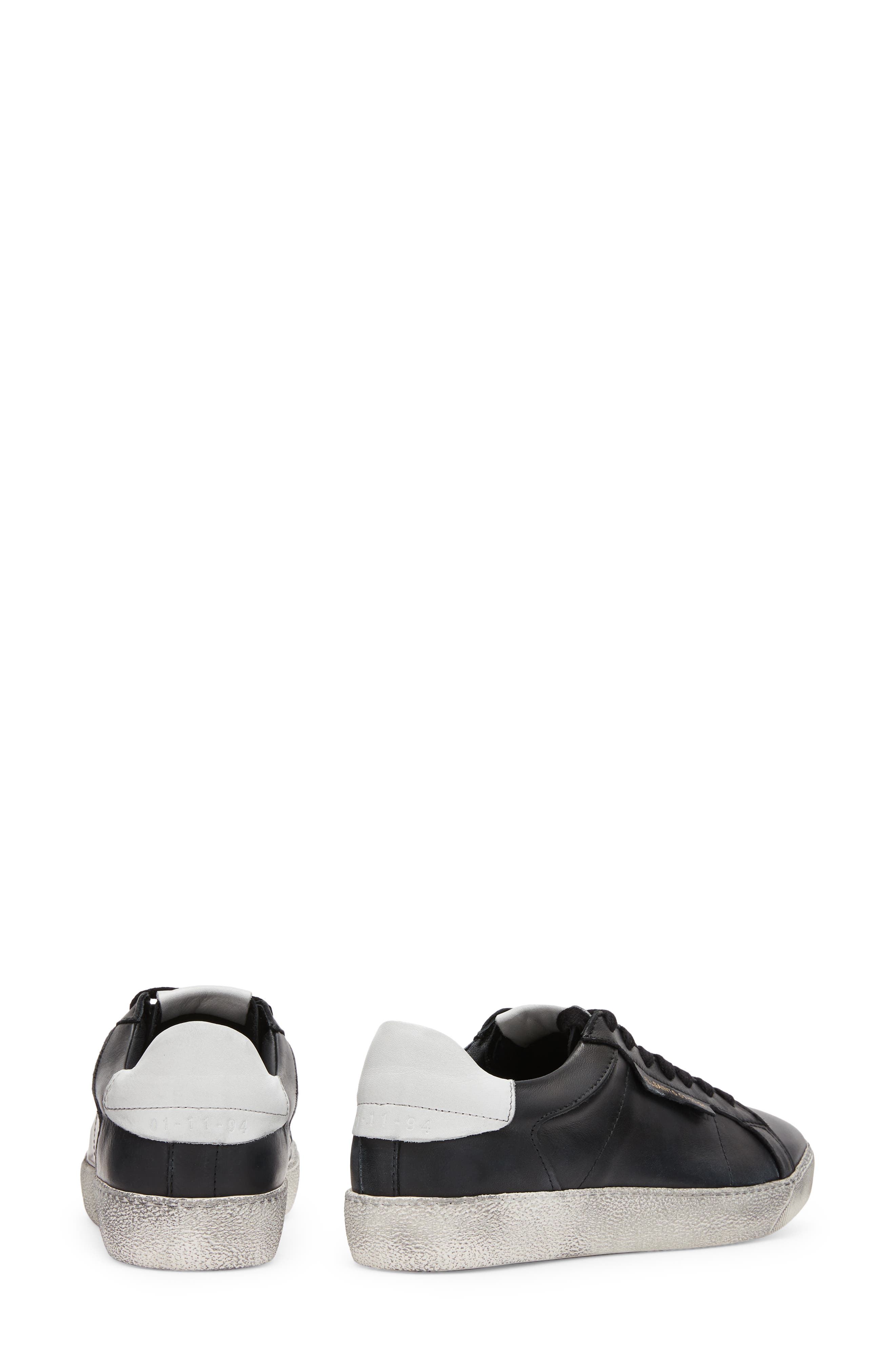 AllSaints Sheer Sneaker, Alternate, color, Black/ White