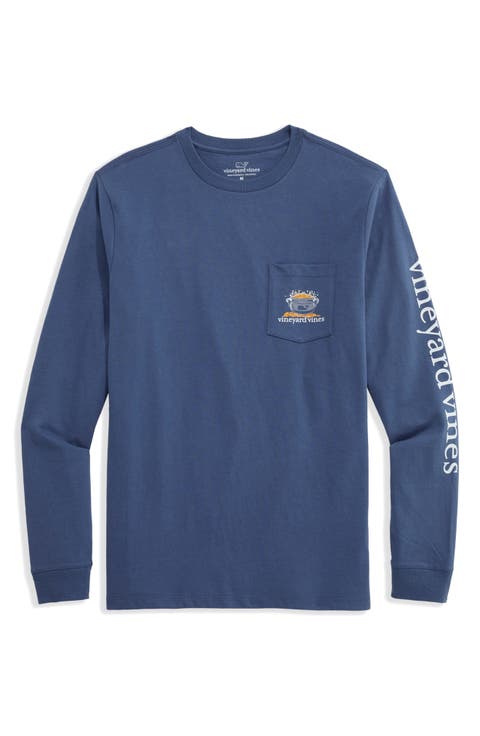 St. Patty's Day Long Sleeve Cotton Graphic Pocket T-Shirt