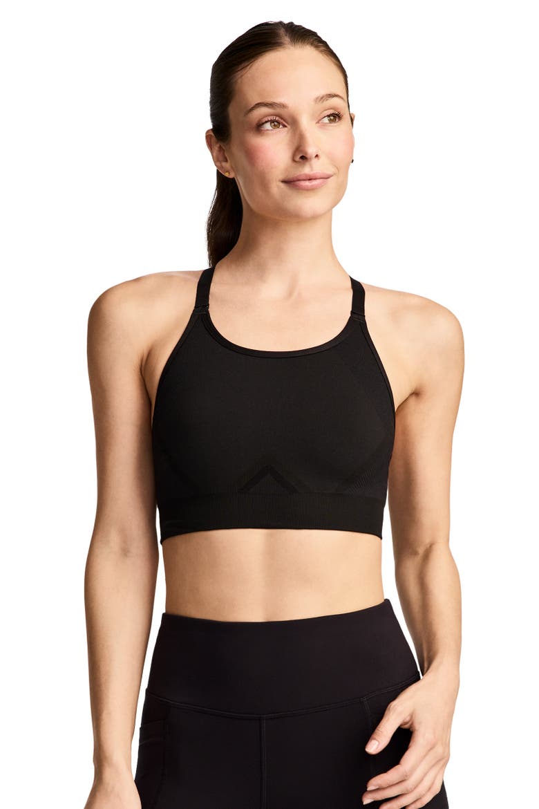 Women's Seamfree High Impact Sports Bra, Main, color, Black