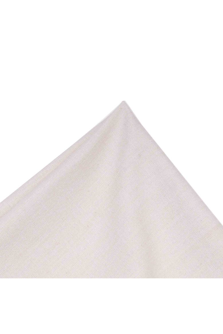 Neutral Maple Leaves Napkin, Alternate, color, White