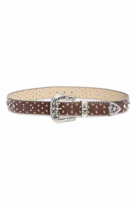 Vince Camuto Western Studded Bling Belt
