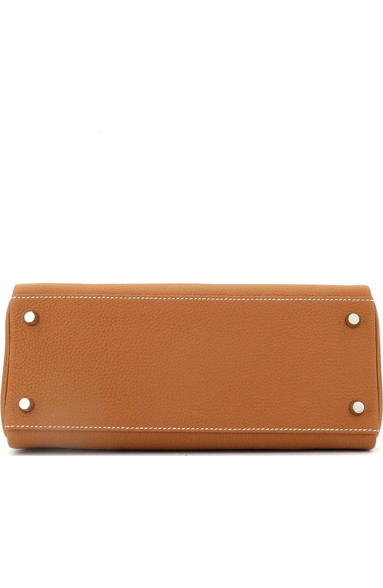 Pre-Owned Hermes Kelly Handbag Brown Togo with Palladium Hardware 28, Alternate, color,