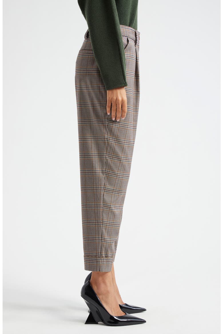 Ellen Plaid Ankle Pants, Alternate, color, PINOT NOIR PHOENIX
