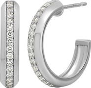 Bony Levy Gatsby Pavé Diamond Hoop Earrings