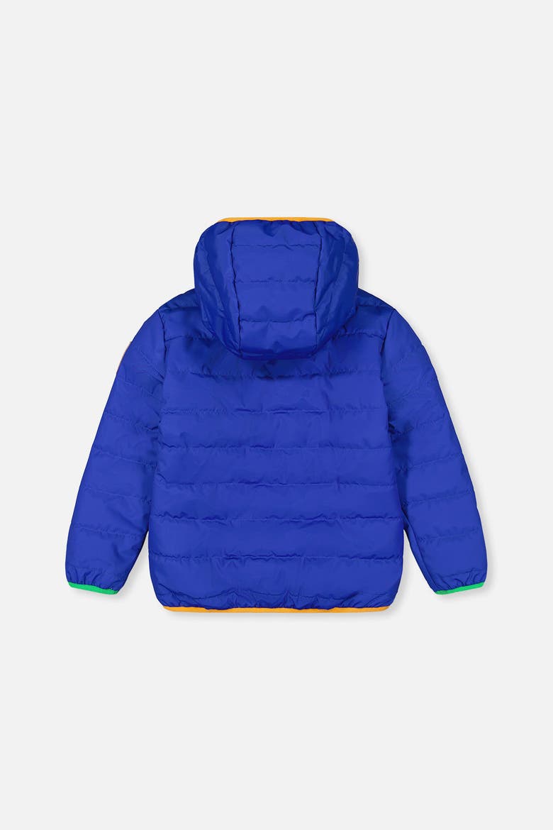 Quilted Hooded Zip Pocket Mid-Season Jacket, Alternate, color, Royal Blue
