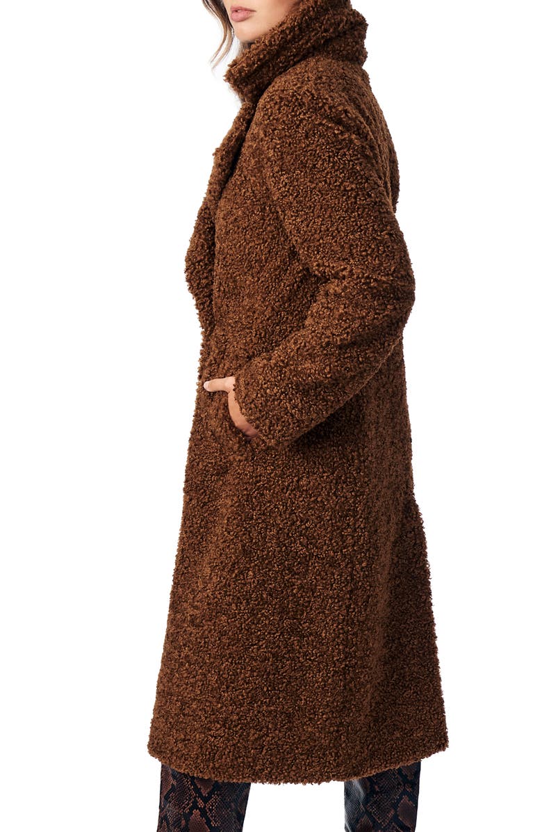 Bernardo Faux Fur Jacket, Alternate, color, 