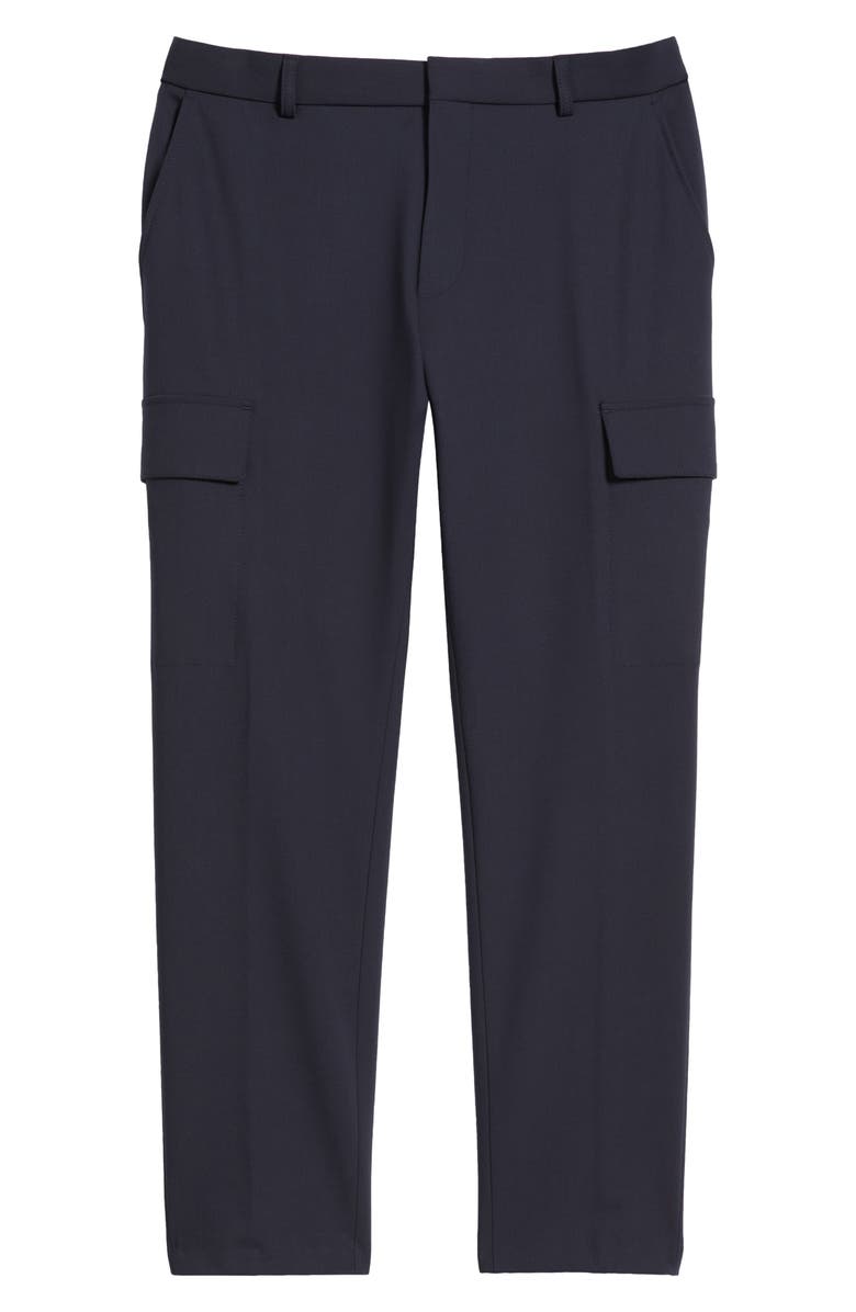BOSS Pepe Flat Front Stretch Cargo Pants, Alternate, color, Dark Blue