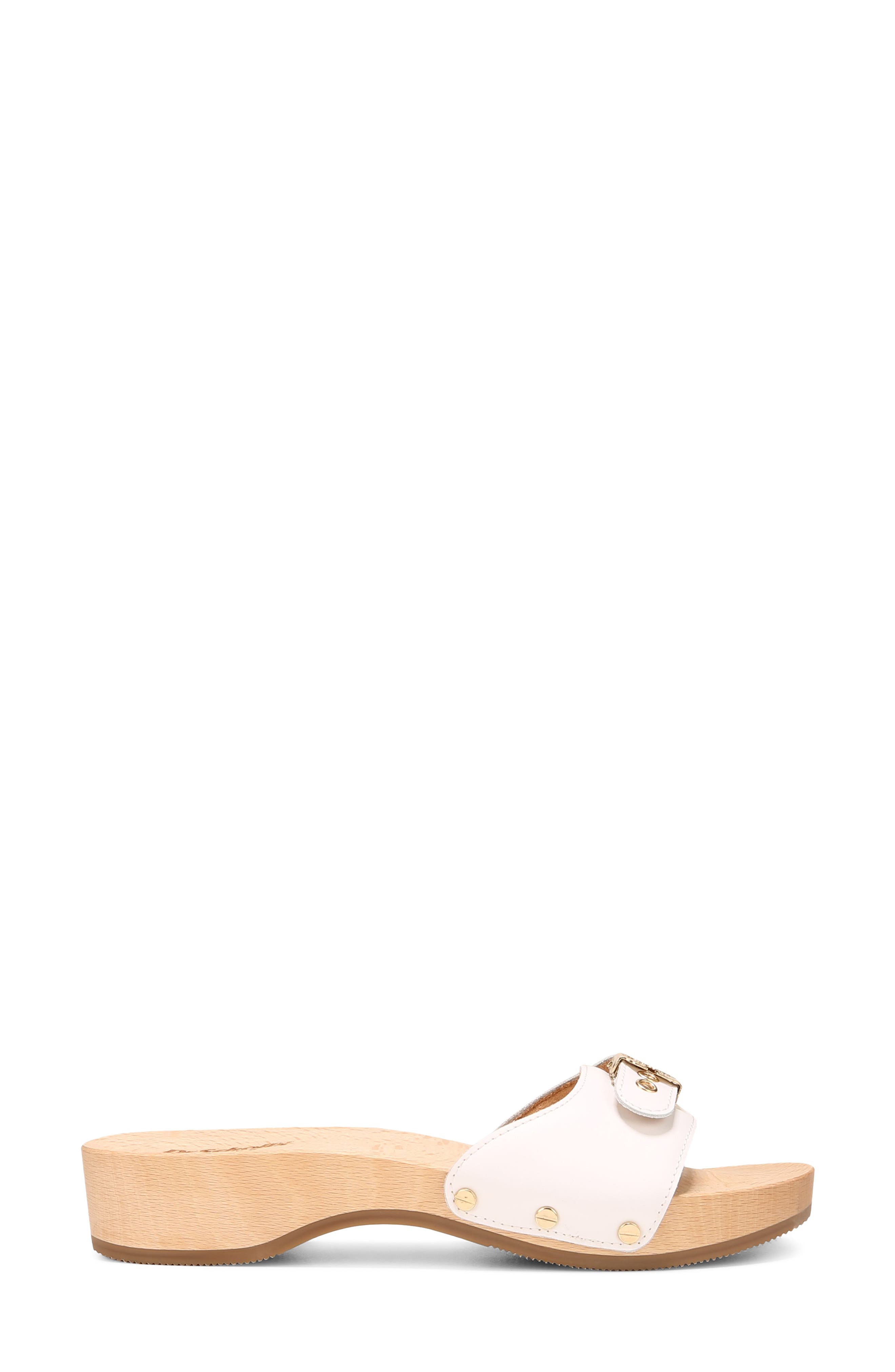 Dr. Scholl's Original Collection Platform Slide Sandal, Alternate, color, White