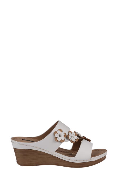 Gc Shoes Halia Wedge Sandal In White