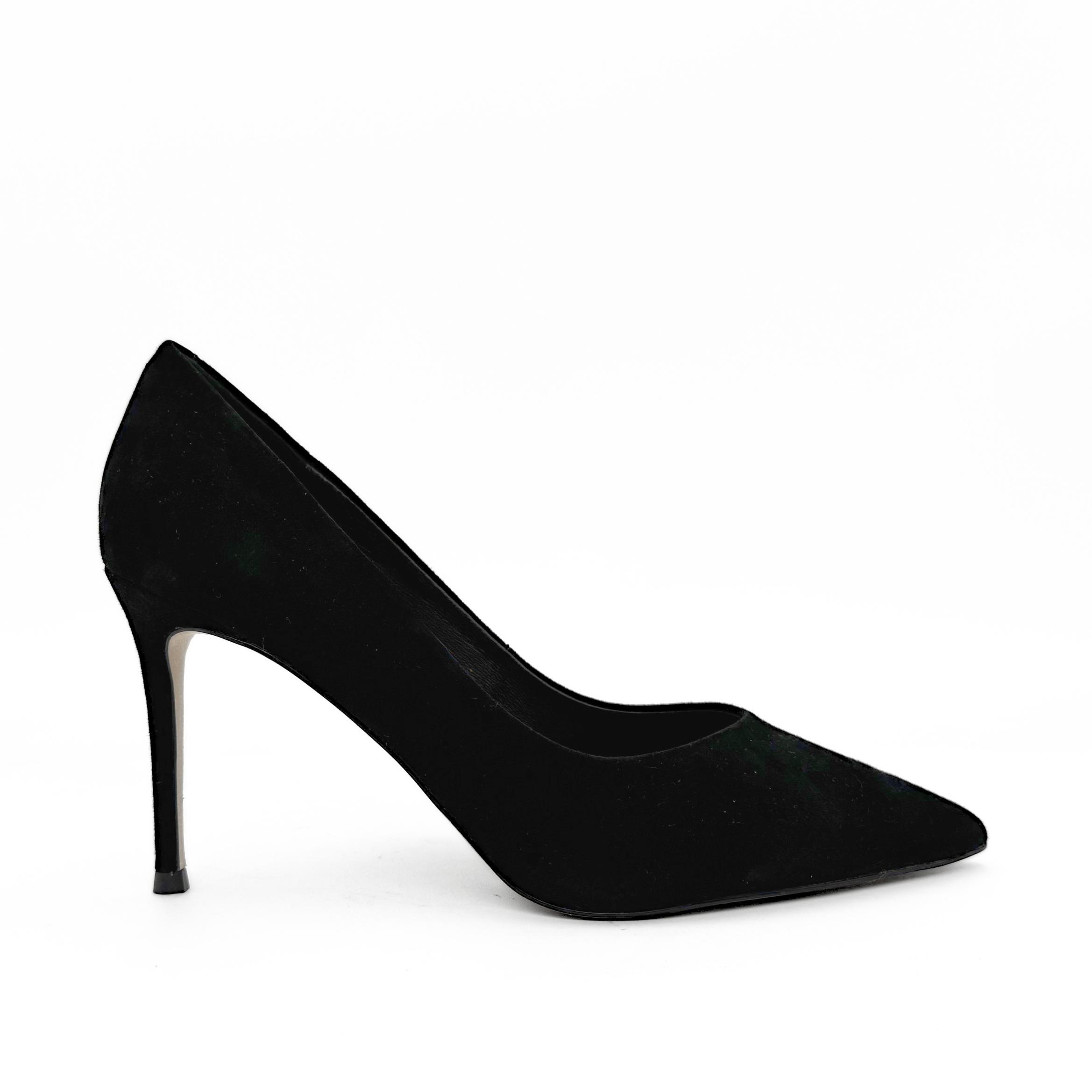 Noreen 90mm Suede Pumps, Main, color, Black