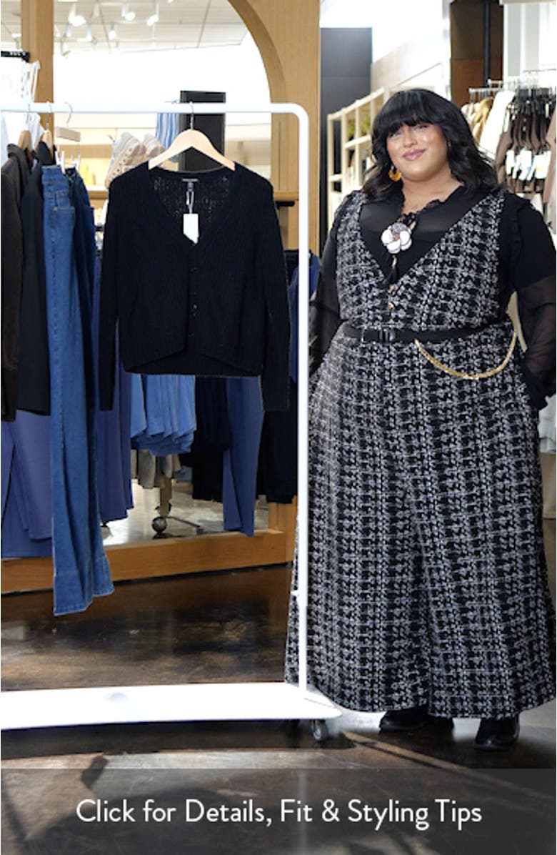 V-Neck Organic Cotton Blend Cardigan, sales video thumbnail