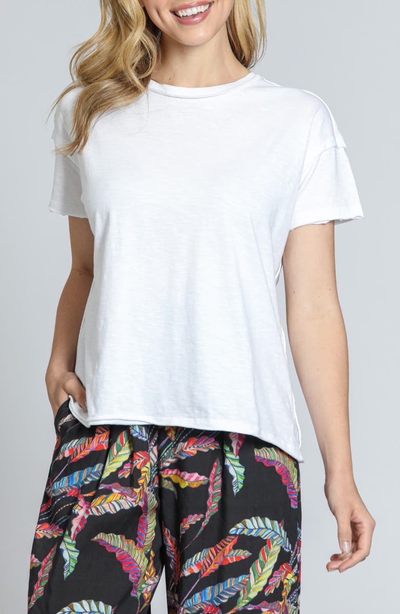 APNY Boyfriend Cotton T-shirt, Main, color, White