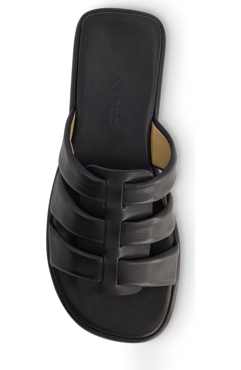 Bernardo Tamer Slide Sandal, Alternate, color, Black Glove Leather