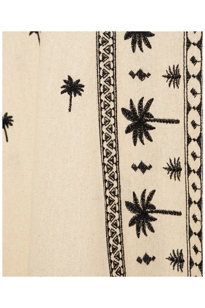 Embroidered A-Line Skirt, Alternate, color, BEIGE