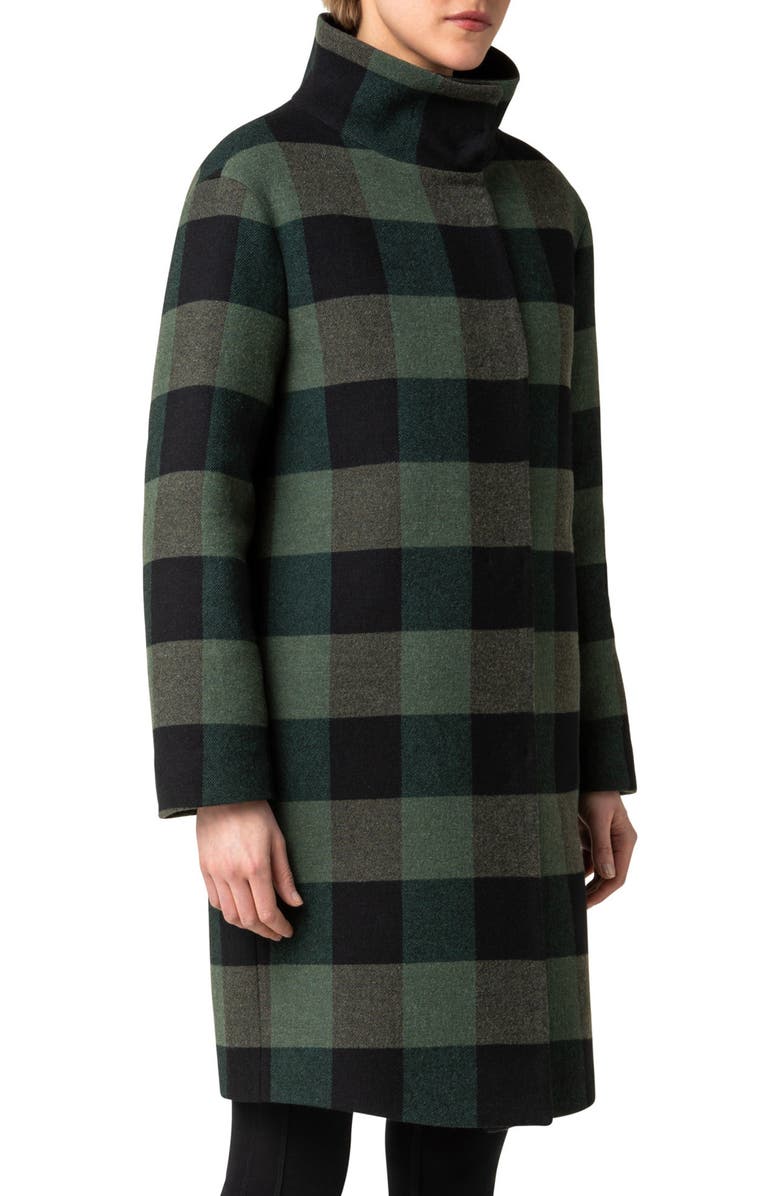 Akris punto Buffalo Check Coat, Alternate, color,