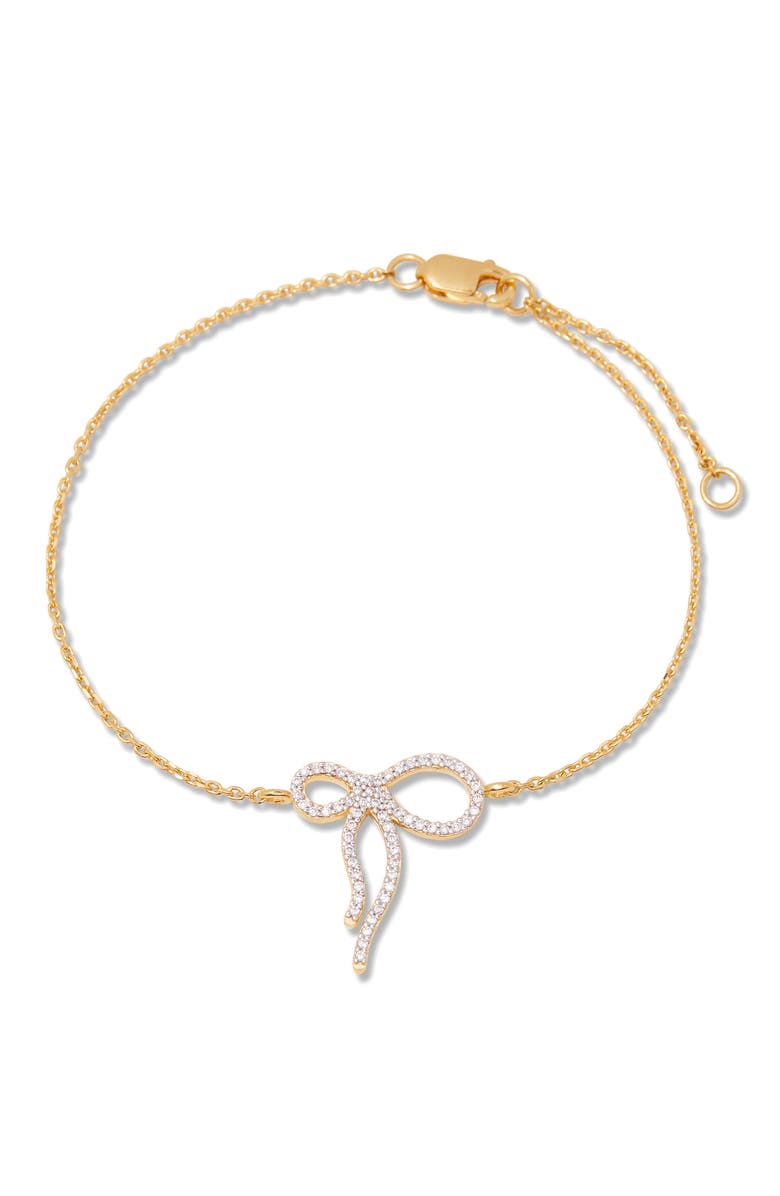 Brook and York Adeline Bow Bracelet, Main, color, Gold