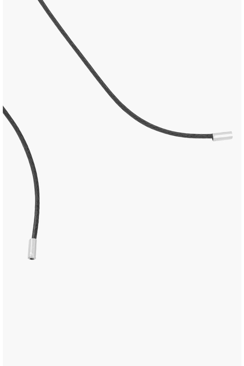 Perto Maxi Cord Necklace in Silver and Black, Alternate, color, Silver