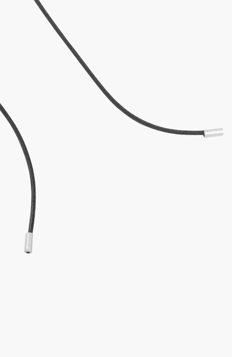 YOJ Perto Maxi Cord Necklace in Silver and Black, Alternate, color, Silver