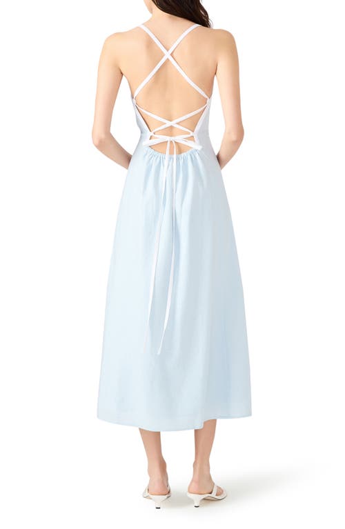Steve Madden Riyan Linen Blend A-line Sundress In Blue