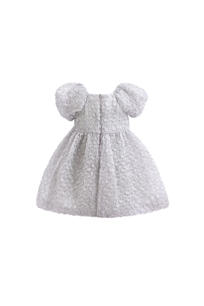 Textured Empire Dress, Alternate, color, Grey