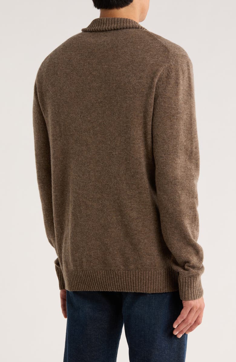 Rodd & Gunn Gammons Wool Quarter Zip Sweater, Alternate, color, Mouse