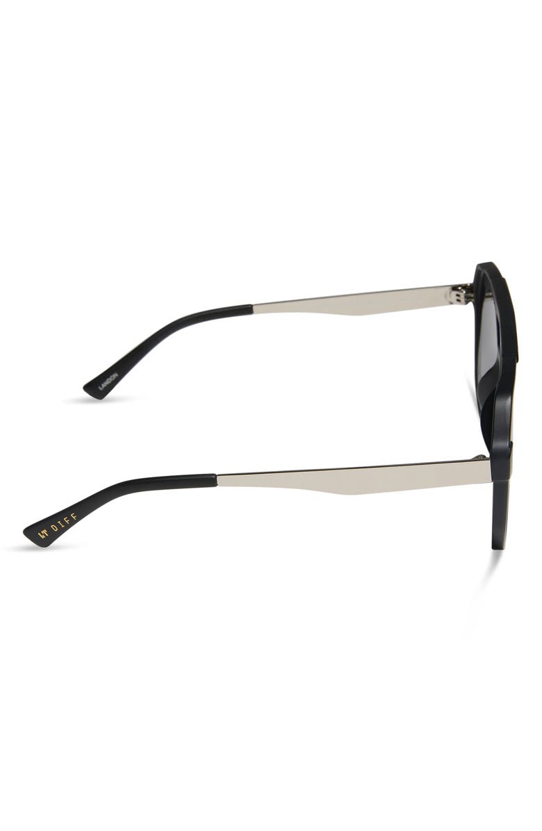 DIFF Landon 59mm Aviator Sunglasses, Alternate, color, Matte Black