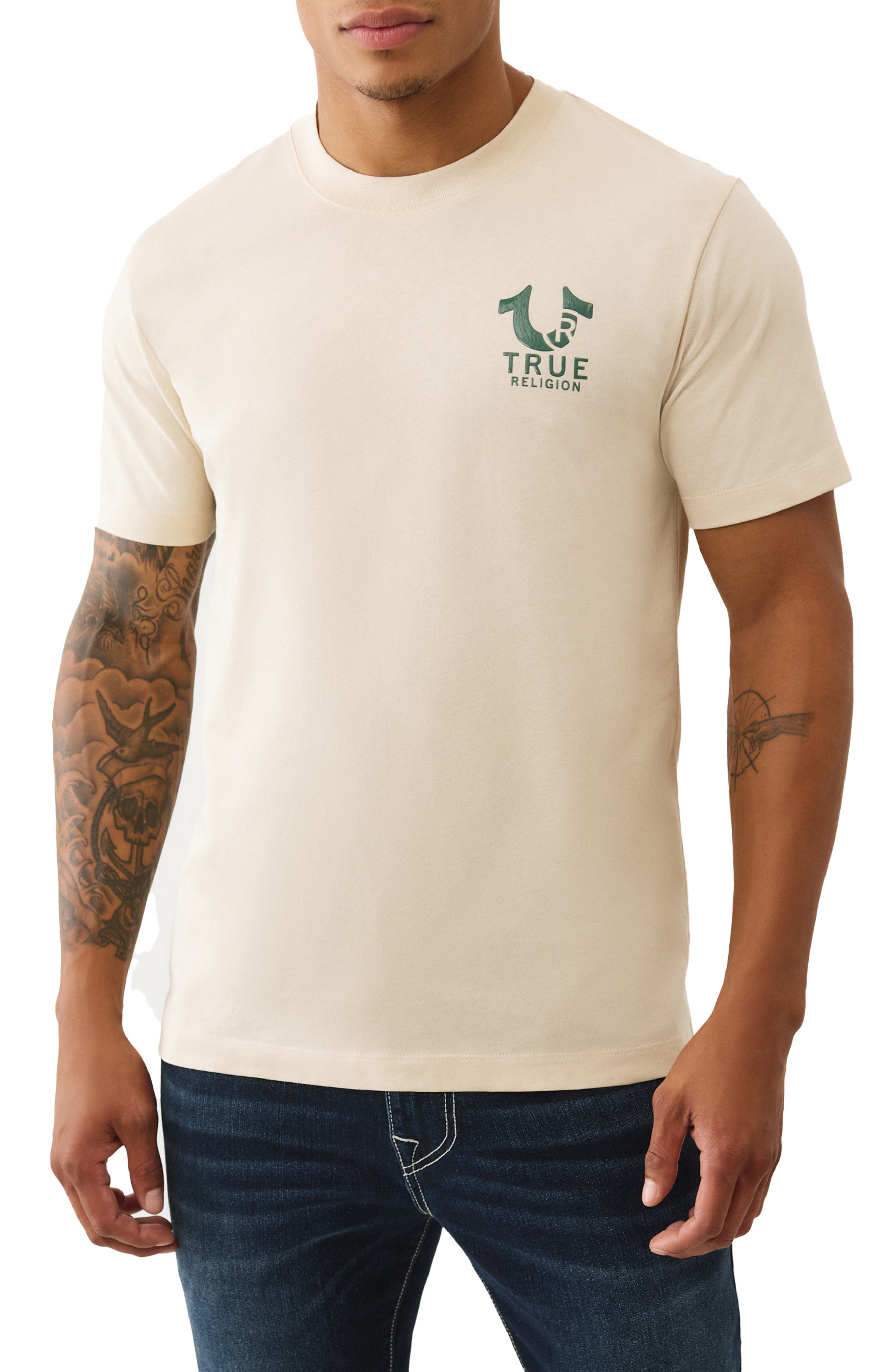 True Religion Mixed Logo Graphic T-Shirt