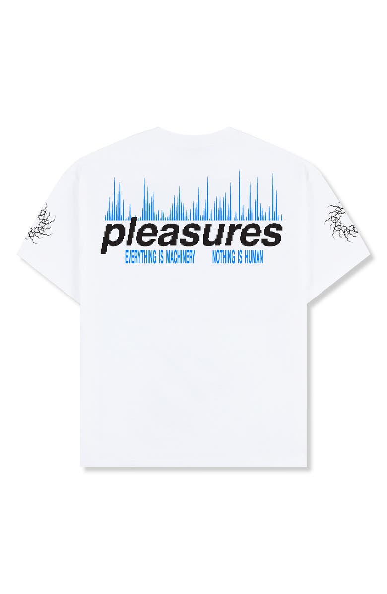 PLEASURES Rotation Cotton Graphic T-Shirt, Alternate, color, White