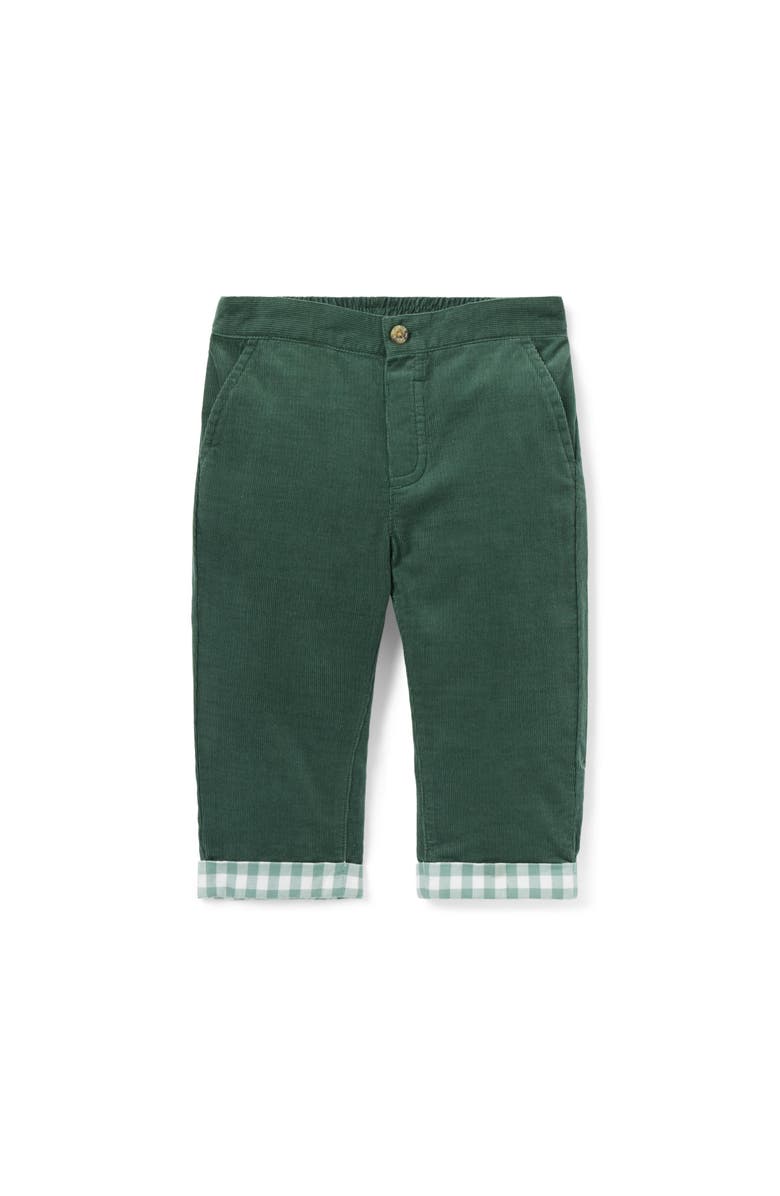 Janie and Jack Baby Corduroy Pant, Main, color, Green