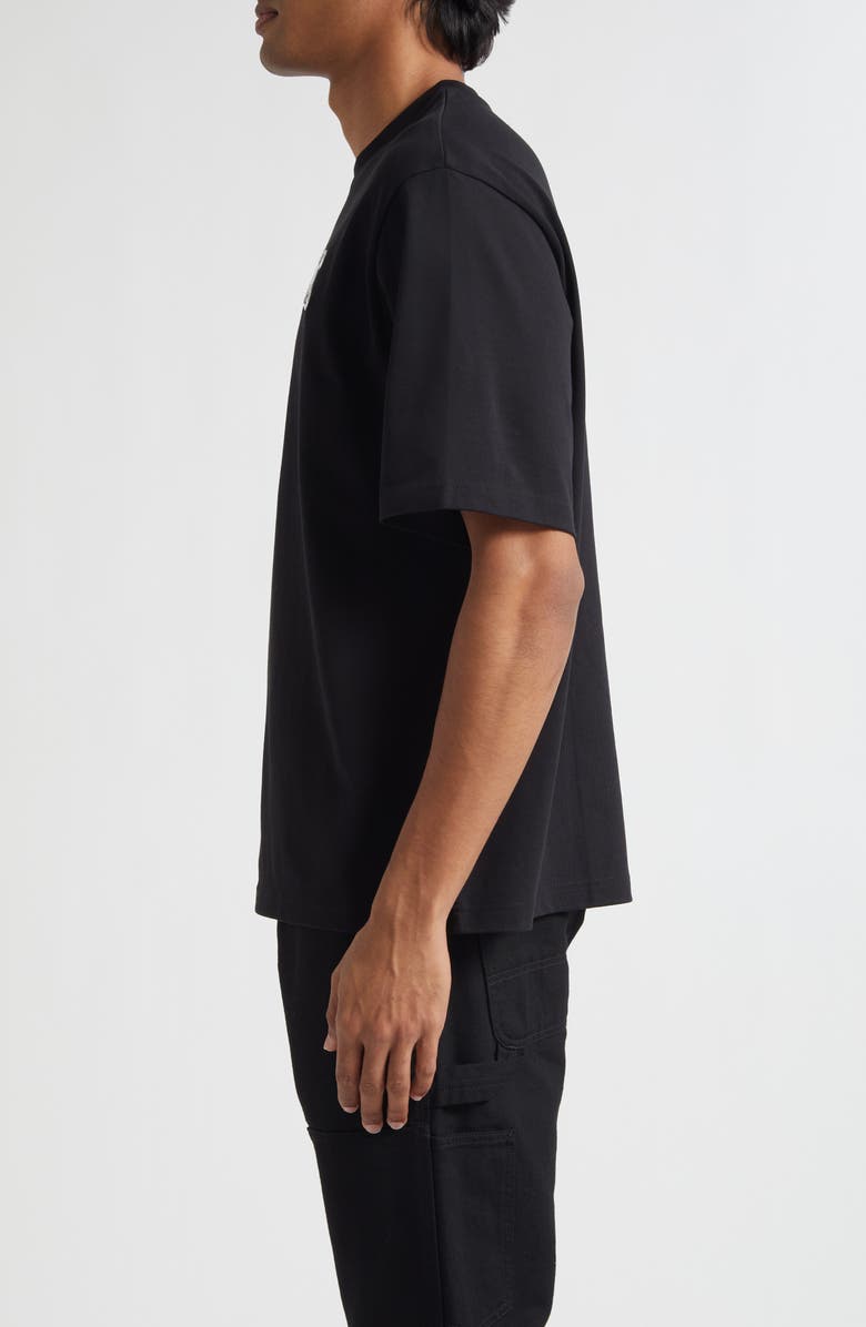 Casablanca Oversize 3D Chrome Logo Graphic T-Shirt, Alternate, color, Casa Chrome