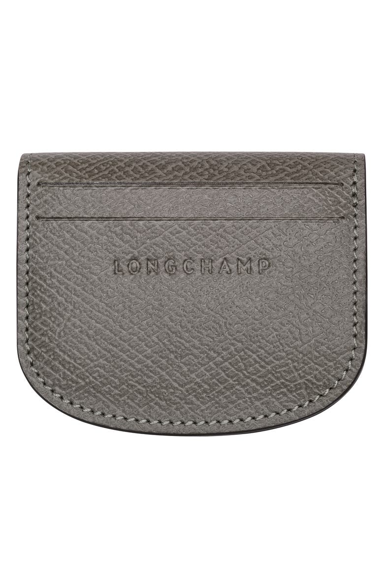 Longchamp Épure Leather Card Case, Alternate, color, Turtledove
